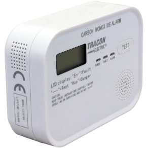   Szén-monoxid (CO) érzékelő 4,5 VDC (3×1,5V AA), >85 dB CO218A Élettartam 10év Tracon
