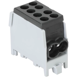   Tracon főáramköri leágazó kapocs, sínre szerelhető, fekete 2,5-25mm2 101A - FLECU-25-16-2F