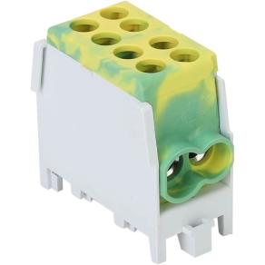   Tracon főáramköri leágazó kapocs, sínre szerelhető, zöld/sárga 2,5-25mm2 101A - FLECU-25-16-2ZS