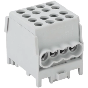   Tracon főáramköri leágazó kapocs, sínre szerelhető, szürke 2,5-25mm2, 101A - FLECU-25-16-4