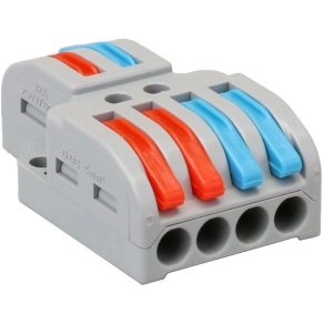   Tracon csavar nélküli vezeték összekötő nyitható 0,5-4mm2, 32A, 400V, 2P - OVO2P24