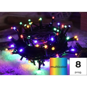   Karácsonyi programozható fényfüzér, színes, 5+20M, 200LED, 6W, RGB, IP44 CHRSTOP200RGB Tracon