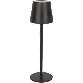   LED asztali lámpa 3.5W 3000K 200Lm 10h IP20 akkumulátoros, 3600 mAh, Li-Ion, fém, fekete Tracon