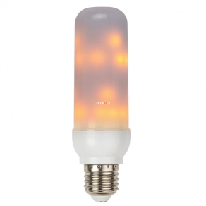   E27 LED láng effekttel, 3 W, extra melegfehér LED - Flamel Rábalux 1442