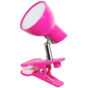   Rózsaszín LED spot lámpa, csíptetős 10 cm - Noah Rábalux 1482, 3000 K, 360 lm, 5 W