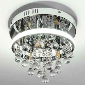   Kristály csillár LED szegéllyel, 30 cm - Pallas Rábalux 2236