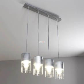   Ezüst függesztett lámpa 4 foglalattal - Zelkova Rábalux 3156