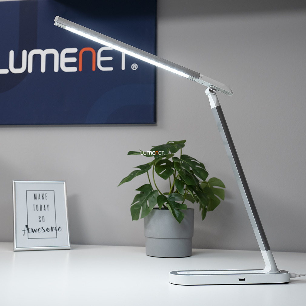 Telefontöltős asztali LED lámpa 40cm - Misha Rábalux 3349, USB, 4000 K, 400 lm, 7 W