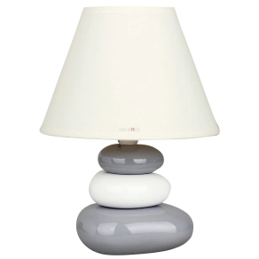   Kerámia éjjeli lámpa, kő torony, 25 cm - Salem Rábalux 4948, 1xE14 foglalattal