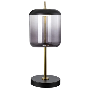   Asztali LED lámpa, füstszínű üveg 34 cm - Delice Rábalux 5026, 4000 K, 480 lm, 6 W
