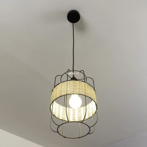   Natúr stílusú függesztett lámpa, 22 cm - Indiana Rábalux 5283