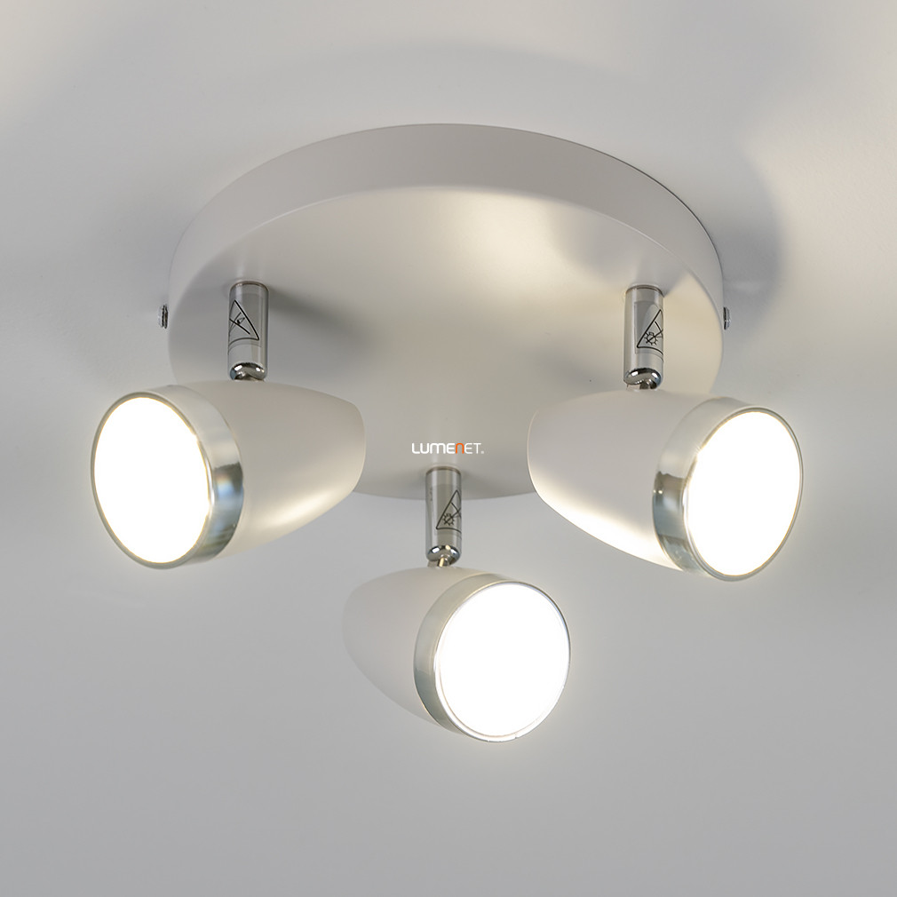 Spot LED lámpa 3 foglalattal, króm szegéllyel - Karen Rábalux 6668