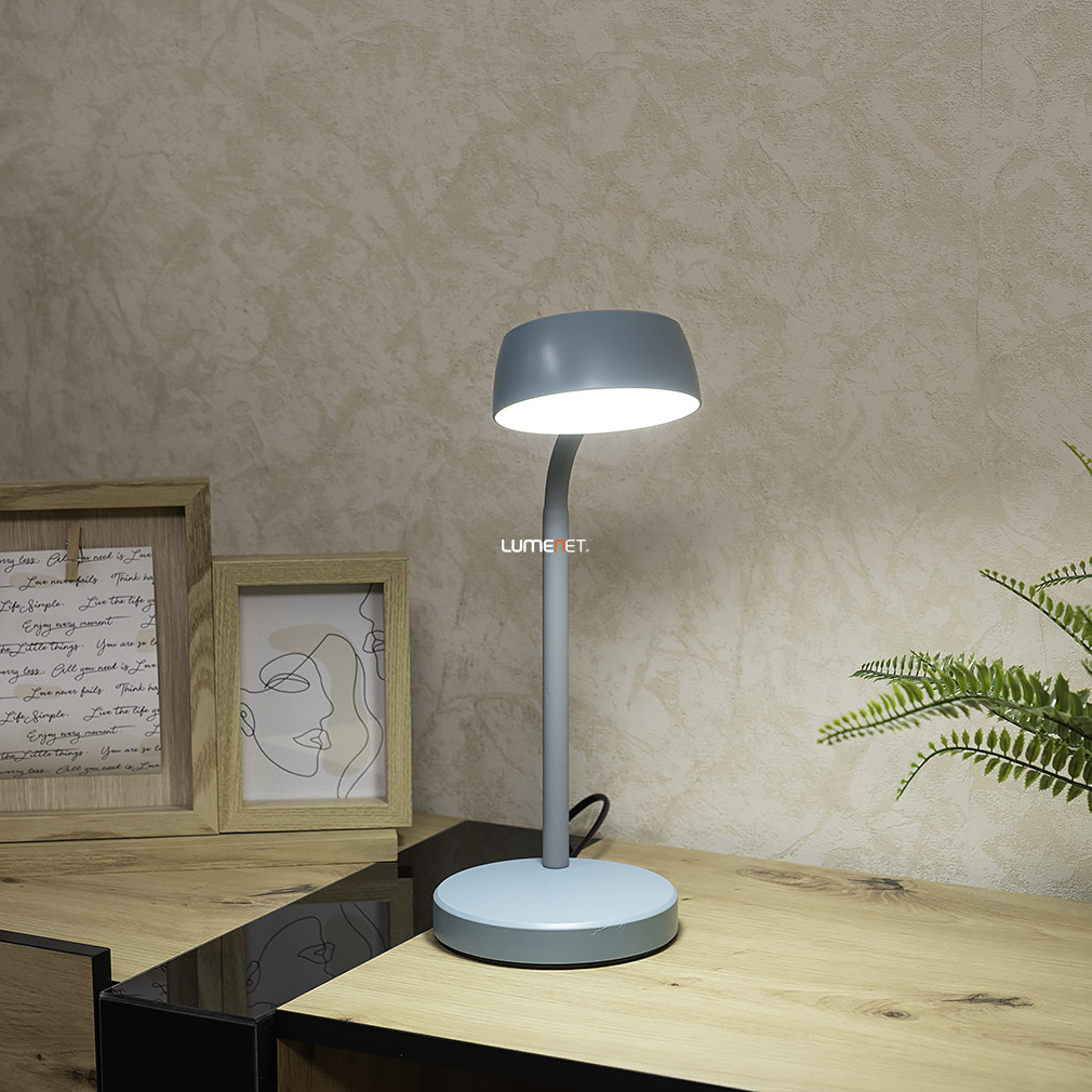 Kék íróasztali LED lámpa, 35cm - Berry Rábalux 6780, 4000 K, 350 lm, 4,5 W