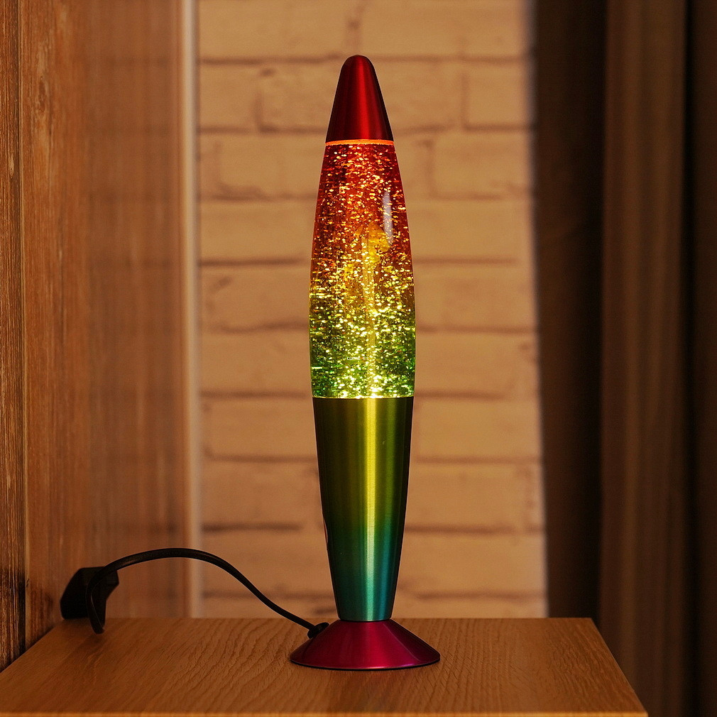 Lávalámpa, glitteres, 34 cm - Glitter Rábalux 7008, 1xE14 foglalattal