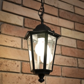   Kültéri függesztett lámpa, fekete - Velence Rábalux 8208