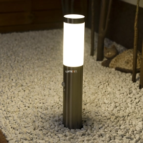   Kültéri mozgásérzékelős oszloplámpa, 45 cm - Inox Torch Rábalux 8267