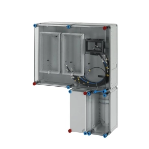   Hensel Basic EON HB33KFFF-E fogyasztásmérő szekrény, 1 vagy 3 fázisú általános és vezérelt mérők számára, kábelfogadóval 600x750x185mm
