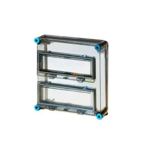   Hensel Mi-1222 fedél, átlátszó, 2db MiKL12 csapófedéllel, 300x300mm szekrényekhez