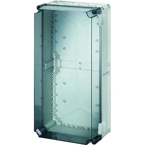   Hensel Mi-9410 Üres szekrény zsanéros, átlátszó magasított fedéllel 315x600x214mm