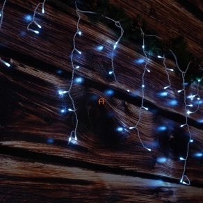   Kültéri/beltéri jégcsap fényfüggöny, hidegfehér, 600 LED