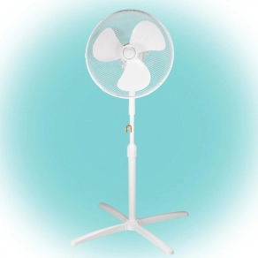   Bontott csomagolású Állványos ventilátor 45 W, fehér (40cm)