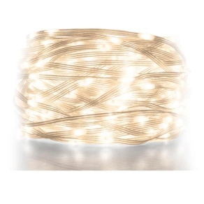 Kültéri DOT LED-es fényfüzér, melegfehér, 8+12 program