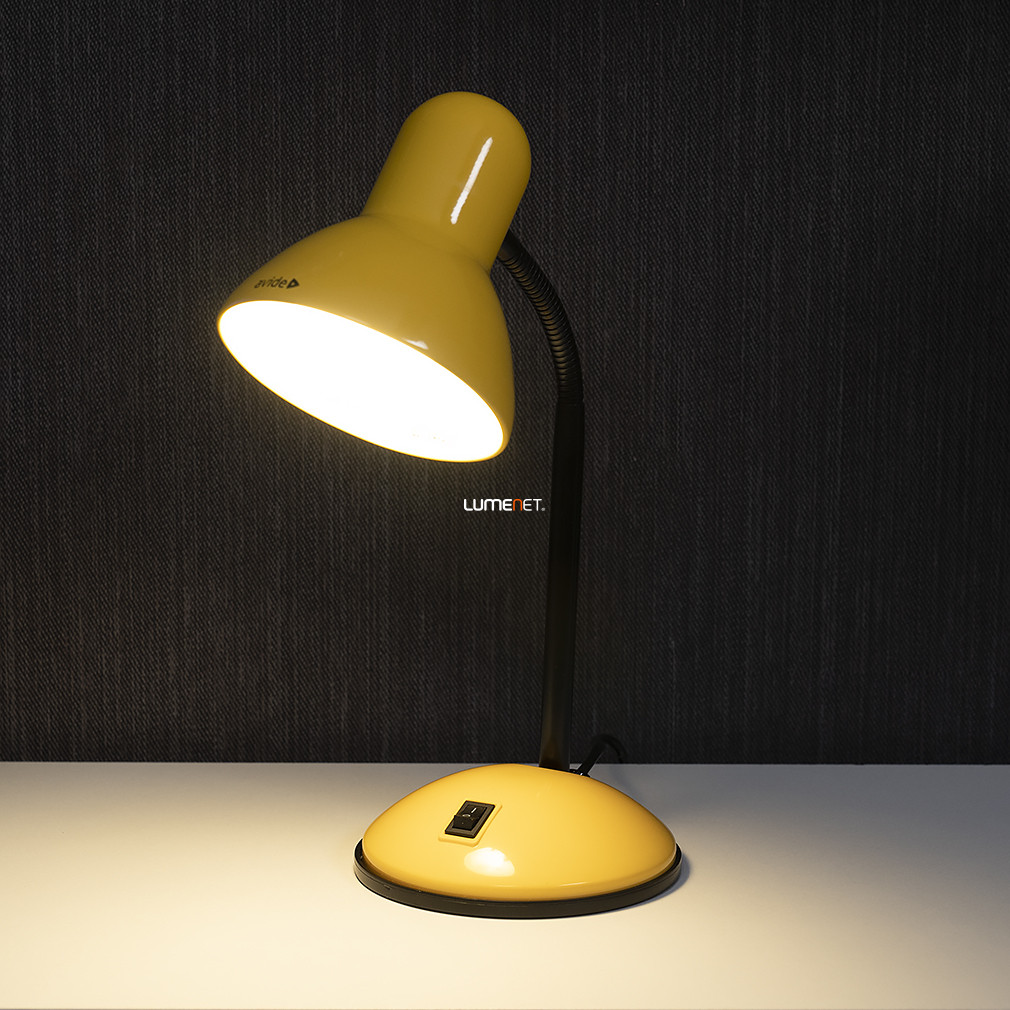 Sárga íróasztali lámpa, 39 cm - Basic Avide ABLDLS-Y, 1xE27 foglalattal