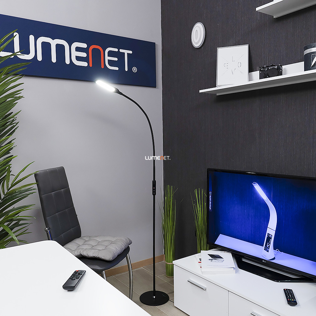 Távirányítós LED állólámpa, éjjeli fény, időzítő, 180 cm - Remo Avide ABLFL-9W-REMO-B, 3000-6000 K, 500 lm, 9 W