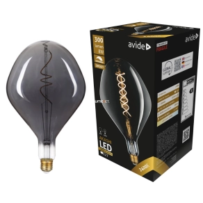   Avide Jumbo E27 ovális filament LED 8W 2400K 300lm, szabályozható