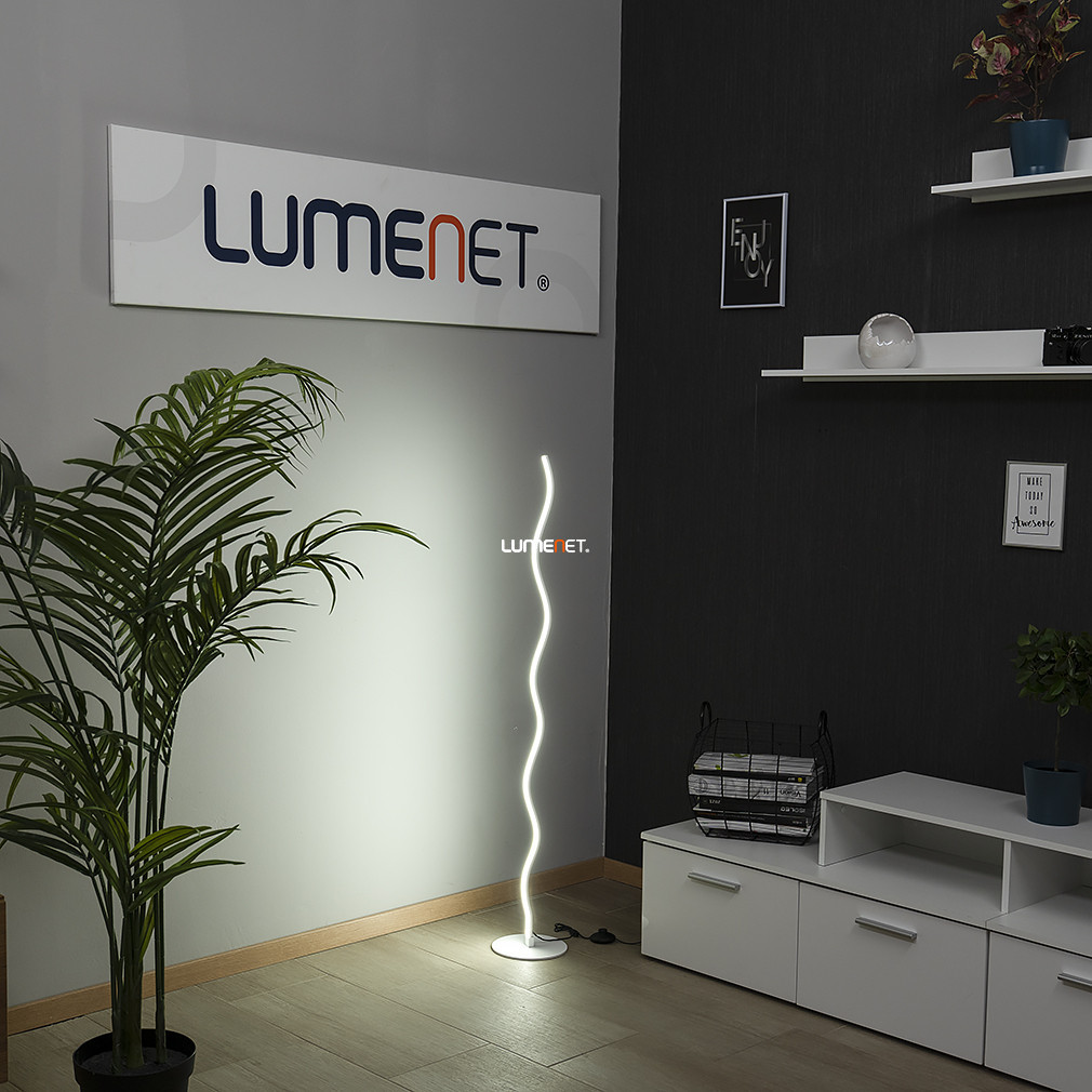 Hullámos LED állólámpa minimál stílusban, 134 cm - Wave Avide ABLFL-16W-WAV, 4000 K, 780 lm, 16 W