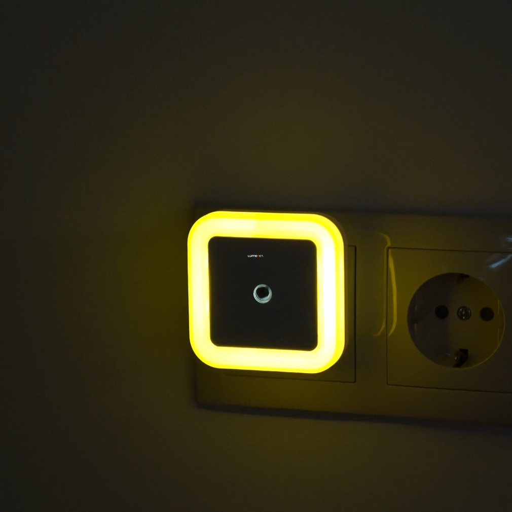 Szögletes LED éjszakai fény, narancssárga - Entac ENL-CS-0.5W-DSO