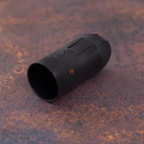 E14 foglalat fekete, műanyag (F 14-301 M)  - DEL019 deLux