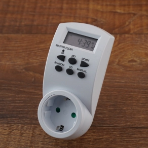   Stilo kapcsolóóra digitális heti, fehér, max.3600W, 230V,16A - STI376