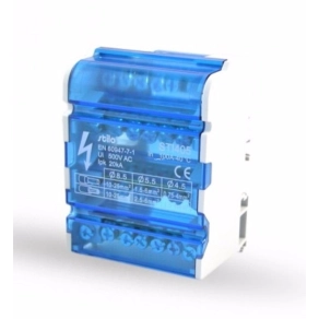   Stilo elosztóblokk 1- 6x4/500V/100A-4 pólus fővezeték sor. - STI405
