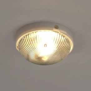 Lámpatest, kerek, világos,100W, IP44 - Suzy deLux DEL619