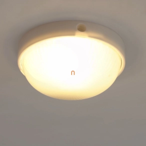 Lámpatest, kerek, opál,100W, IP44 - Suzy deLux DEL620