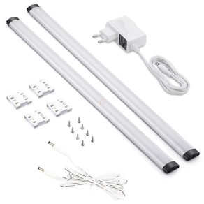   Mozgásérzékelős szekrényvilágító LED lámpa 2x50 cm - Avide ABLSCAB-50NW-BL2