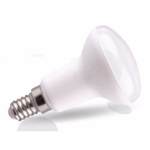   LED Spot R50 6W E14 500lm 2700K meleg fehér fényforrás 180fok Ra80 230V (7db SMD2835 led) dxh=50x85mm DEL1152 deLux