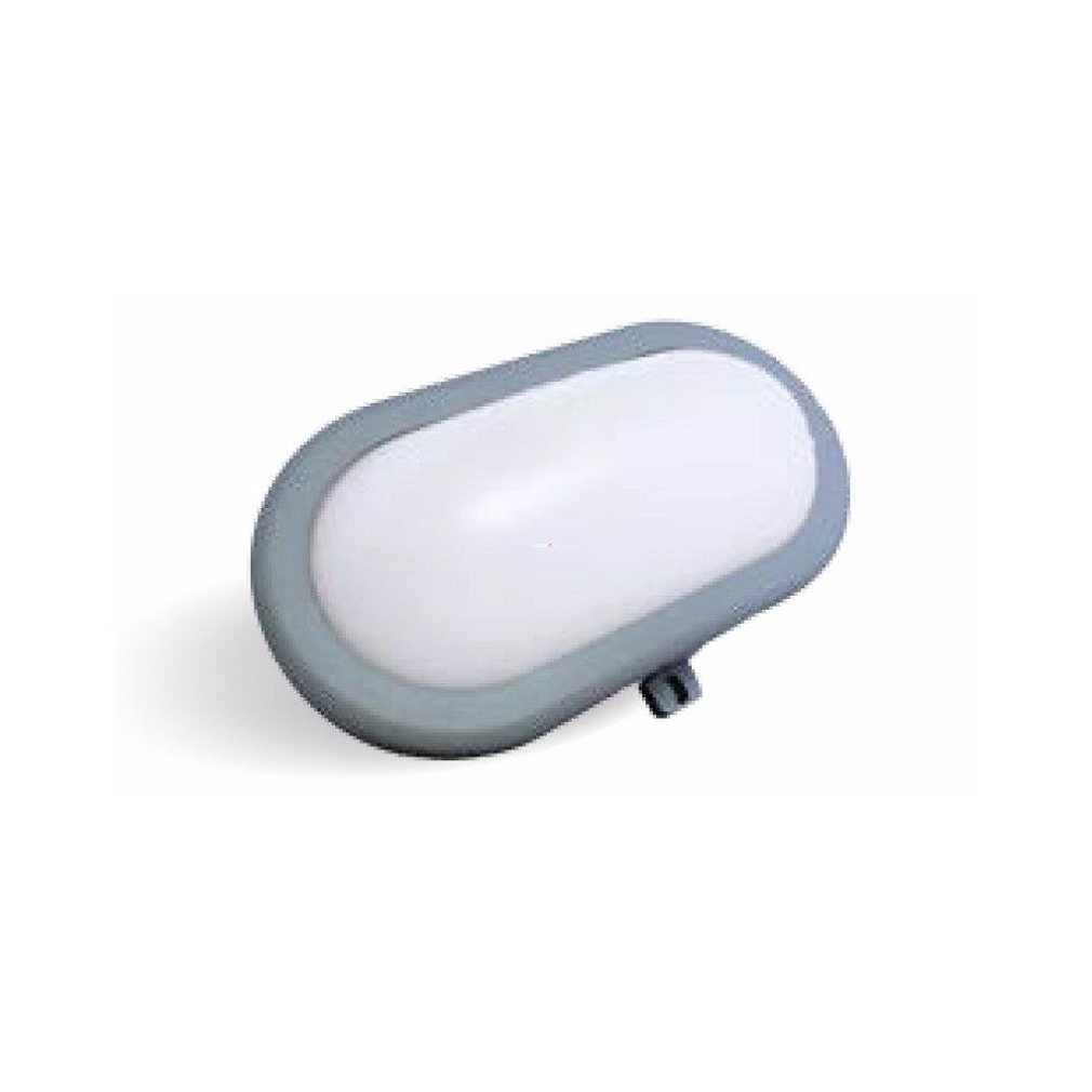 Hajólámpa szürke LED-es 12W, 960lm, 4000K, IP54 220-240V, 40xSMD2835 - deLux DEL1383