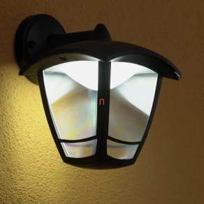   LED-es kültéri lámpa, fekete, 8W, IP44, lefelé álló - Roby deLux DEL1492