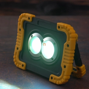   LED reflektor 20W 6500K hordozható 1000lm, IP54, akkumulátoros, USB-s töltés - deLux DEL1554