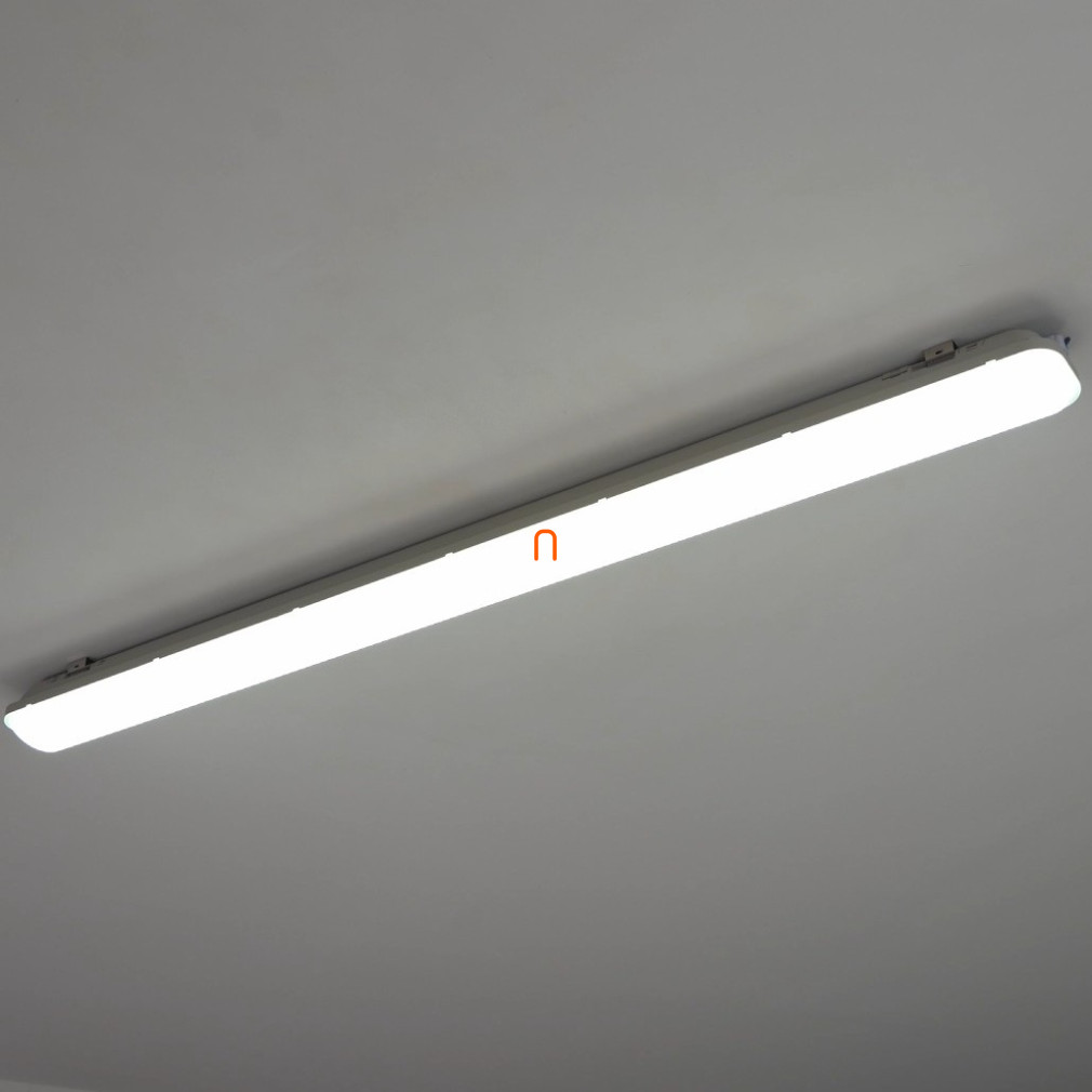 LED Por- és páramentes lámpatest 2x36W méret, 36W 3600lm 4000K IP65 180° PC búra - deLux DEL1650