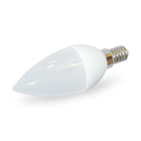   LED gyertya 5W E14 500lm 2700K meleg fehér fényforrás 270fok Ra80 230V dxh=37x100mm DEL1651 deLux