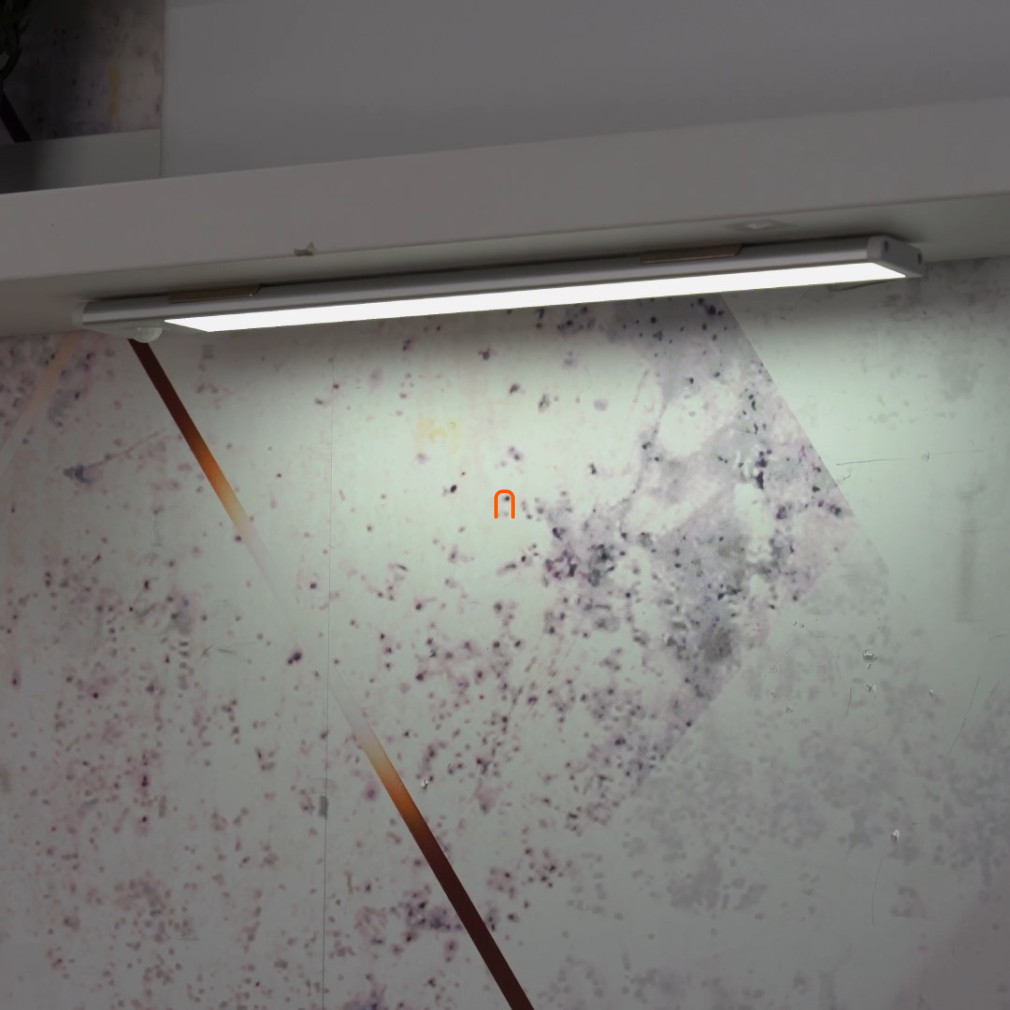LED bútorvilágító akkumulátoros 1,5W 1100mAh 4000K 85lm, IP20, 300x40x9mm, mozgás- és fényérzékelővel, mágneses rögzítővel - deLux DEL1730