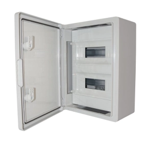   Stilo Műanyag elosztószekrény maszkolt 400x300x170mm, 2x12 modul, IP65, ABS - STI1765