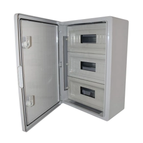   Stilo műanyag elosztószekrény maszkolt 500x350x190mm, 3x12 modul, IP65, ABS - STI1766