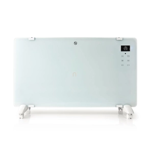   Stilo Smart (WiFi) üvegpanel fűtőtest 750W/1500W távirányítóval, fehér, falra szerelhető vagy szabadon álló kivitel, STI1804
