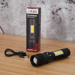   Fókuszálható LED elemlámpa, tölthető (2200mAh), 600lm, mágneses - deLux DEL1852 