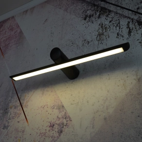   Szabályozható tükörvilágító LED lámpa 60 cm, 6W, 600lm, 3000-5000 K, IP44, fekete - deLux DEL1856
