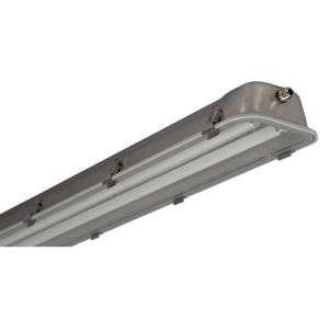   LED Por- és páramentes lámpatest 2x36W méret, LED fénycsohöz üveg búra, IP65 SEP Simotrade INOX 60 010236402